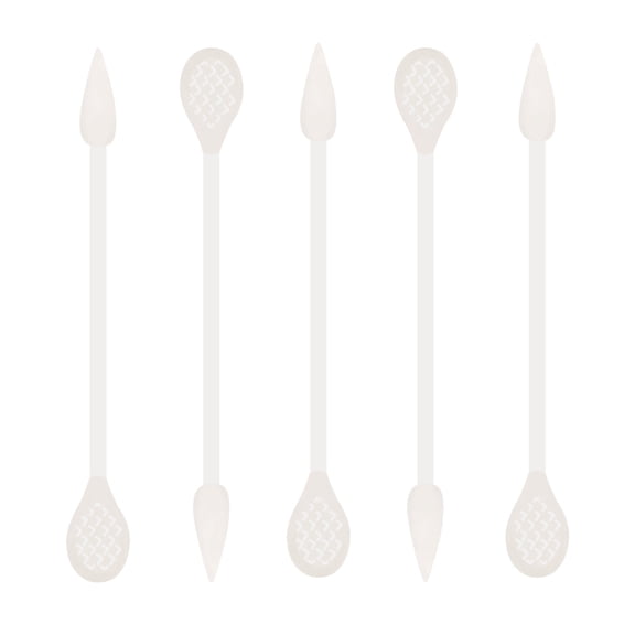 900pcs Precision Cotton Swabs, Pointed&Flattened Tip Cosmetic Applicators