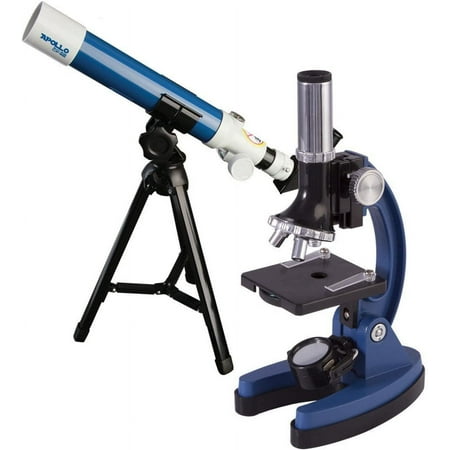 Explore One - 40mm Apollo Refractor Telescope and Microscope Set