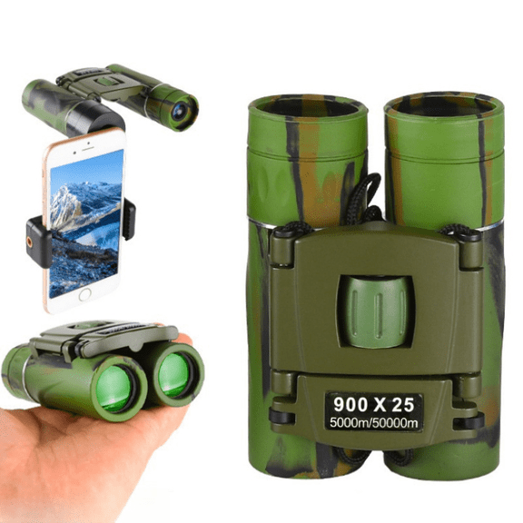 900x25 Zoom BAK4 HD Telescope Professional Powerful Binoculars Long Range Portable Monocular Optics For Camping Outdoor