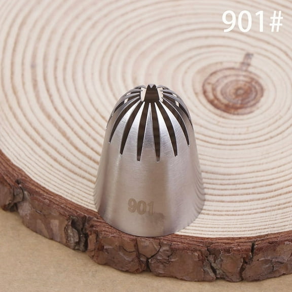 901 902 903 904 Stainless Steel Large Size Close Star Piping Nozzle Cream Icing Tips Cake Fondant Kitchen Baking Tool