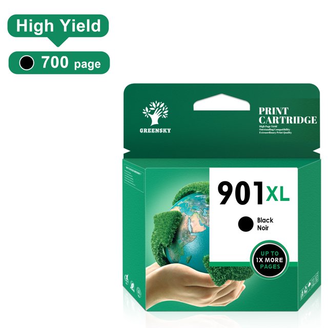 901 Black Ink Cartridges 901XL Ink Cartridge Replacement for HP 901