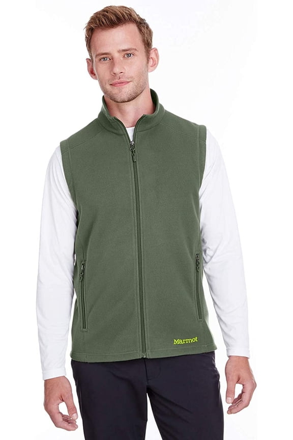 901077 Marmot Men's Rocklin Fleece Vest Crocodile S