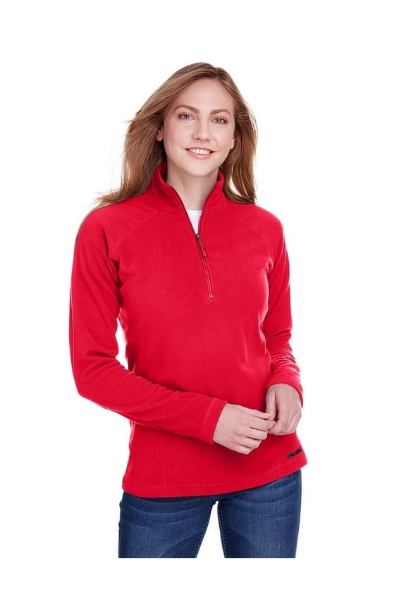 901079 Marmot Ladies Rocklin Fleece Half-Zip Team Red L