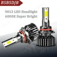 thumbnail image 1 of 9012 HIR2 LED Headlight High Low Beam Bulbs 60W 6000K White Super Bright, 1 of 8