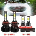 thumbnail image 1 of 9012 High&Low Beam for GMC Acadia 2013 2014 2015 2016 2017 2018 2019 LED Headlights H11 Fog Lights 4pcs, 1 of 12