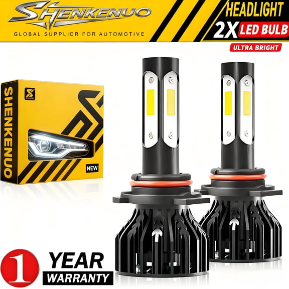 9012 LED 6000K White Headlight Bulbs High/Low Beam Upgrade Kit For Toyota RAV4 2016-2018 2PC