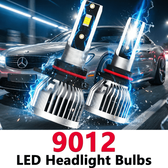 9012 LED Headlight Bulb For 2017-2021 Cadillac XT5,Standard High Beam or Low Beam,9012 White Headlight Bulbs,High Brightness Headlight Bulb, Pack of 2