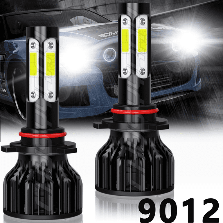 9012 LED Headlight High/Low Beam Compatible for Toyota C-Hr 2018-2019 Super  White Bulb 
