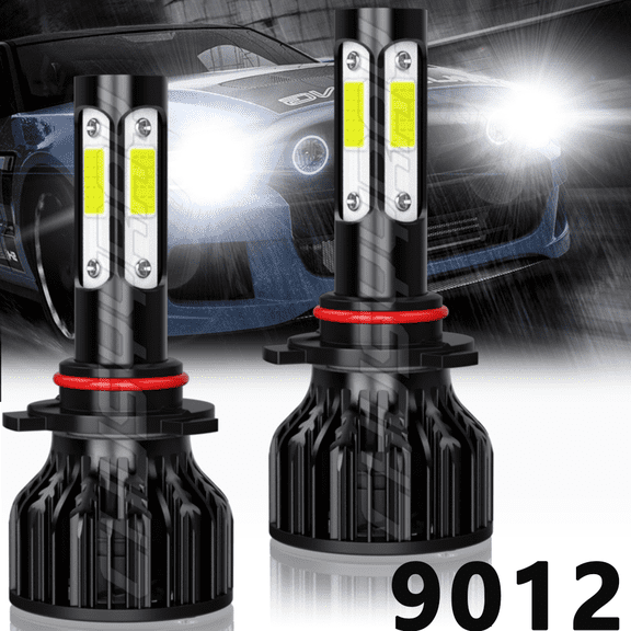 9012 LED Headlight High/Low Beam Compatible for Toyota C-Hr 2018-2019 Super White Bulb