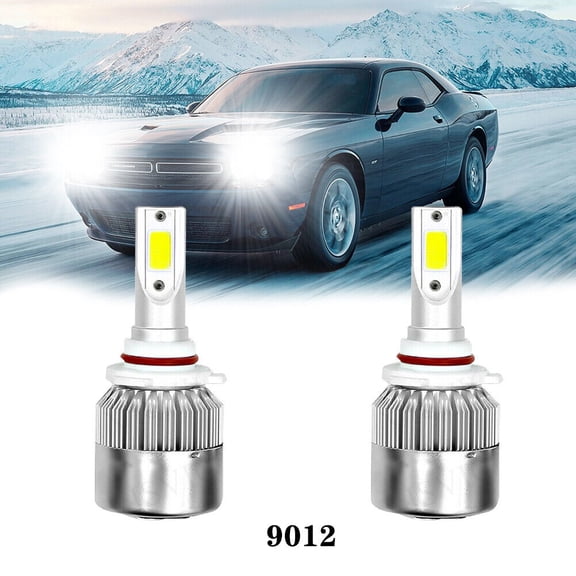 9012 LED Headlight White Hi/L Bulb For for Ford Edge 2011-2014 Taurus 2013-2019