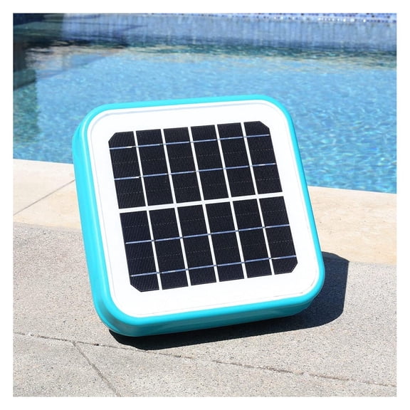 90134-V Solar Pool Ionizer Floating Water Cleaner, Blue/Black