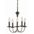 thumbnail image 1 of 9015 ROB Trans Globe Lighting New Century - Five Light Chandelier-Rubbed Oil Bronze Finish, 1 of 7