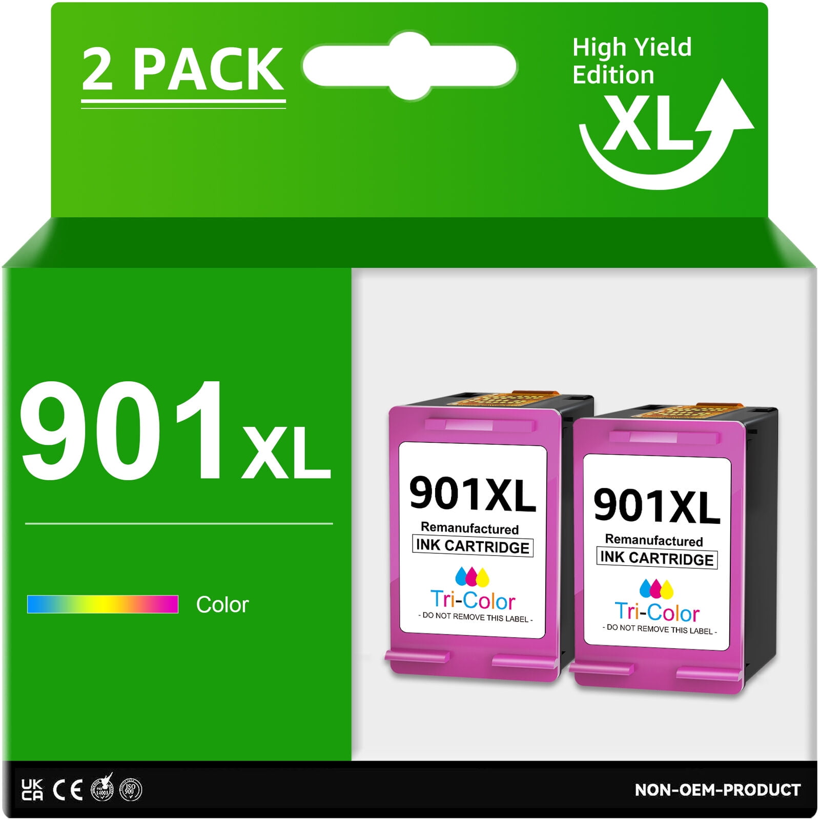 901XL Color Ink 901 Color Ink Cartridge 901 XL Replacement for HP 901 Ink Cartridges HP Ink 901
