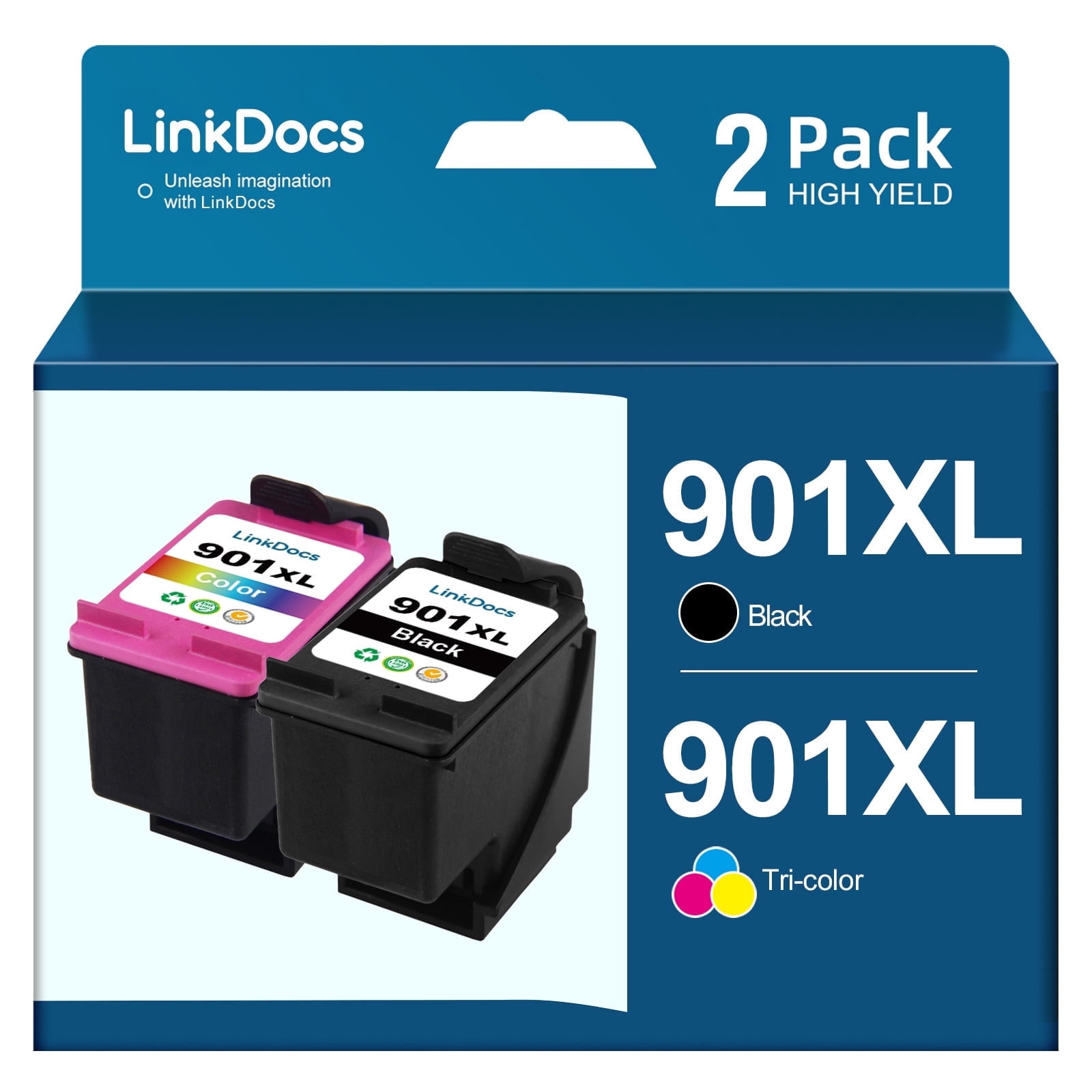 Computer Ink Hp 901 901XL Ink HP 901XL Ink Cartridges Compatible For 901 HP Ink Cartridge ...