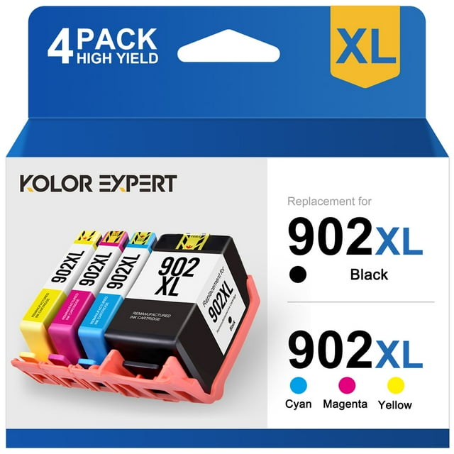 HP 902XL Compatible Ink Cartridges 4Pack for Officejet Pro Series