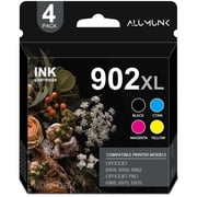 902 Ink Cartridges Compatible for 902 902 XL Ink Cartridges for OfficeJet 6954, 6958, 6962 Printer 4 Pack