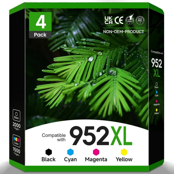 952 Ink Compatible for HP 952 Ink Cartridges 952XL Ink Cartridges Work with Printer ink HP Officejet Pro 8710 7740 8720