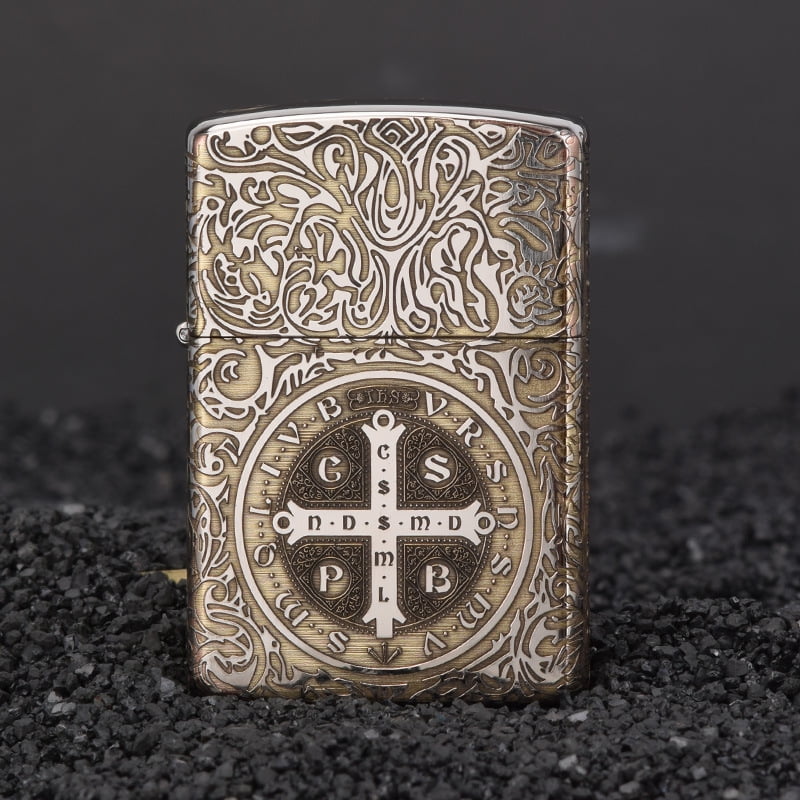 902 bright chrome laser pattern lighter men's personalized trendy windproof lighter wholesale,【JD】康斯坦丁
