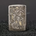 thumbnail image 1 of 902 bright chrome laser pattern lighter men's personalized trendy windproof lighter wholesale,【JD】招财貔貅, 1 of 14