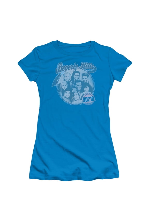 90210 - Circle Of Friends - Juniors Teen Girls Cap Sleeve Shirt - Medium