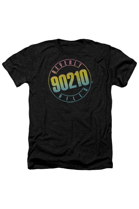 90210 - Color Blend Logo - Heather Short Sleeve Shirt - Small