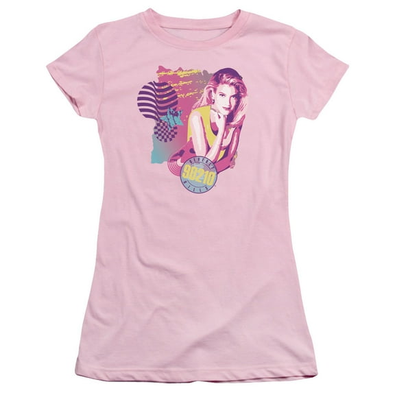 90210 Donna Junior Women's Sheer T-Shirt Pink