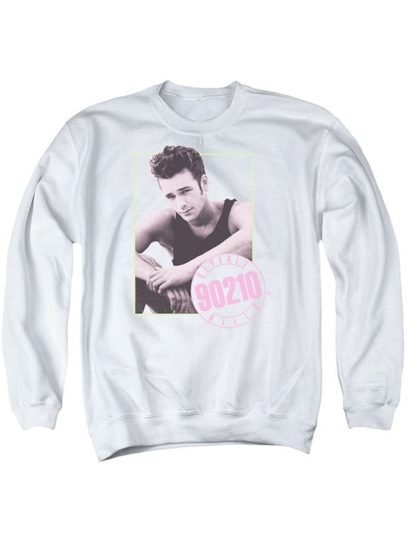 90210 Dylan Adult Crewneck Sweatshirt White