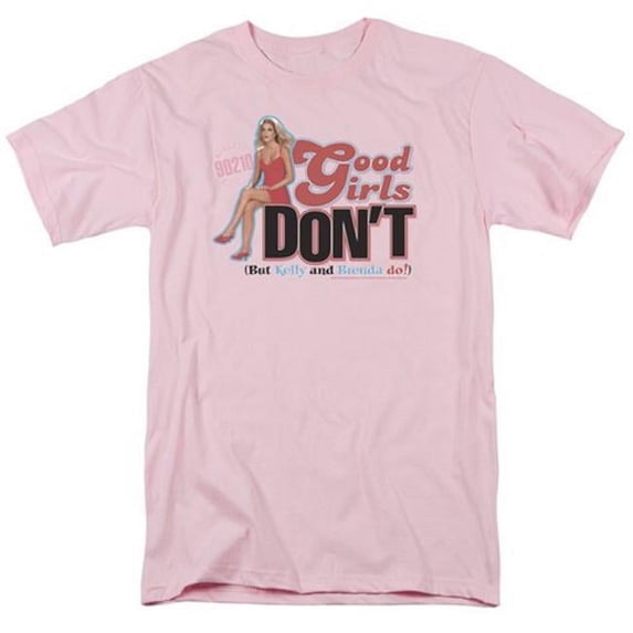 90210-Good Girls Dont - Short Sleeve Adult 18-1 Tee - Pink- 4X