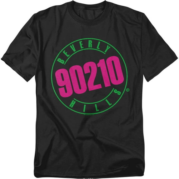 90210 Men's Neon T-shirt Medium Black