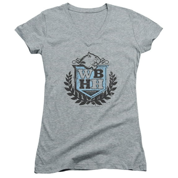 90210 Wbhh Junior Women's V-Neck T-Shirt Athletic Heather