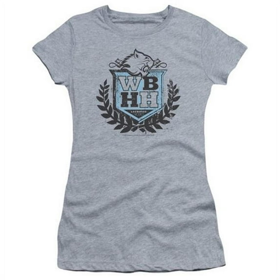 90210-Wbhh Short Sleeve Junior Sheer Tee - Heather- Medium