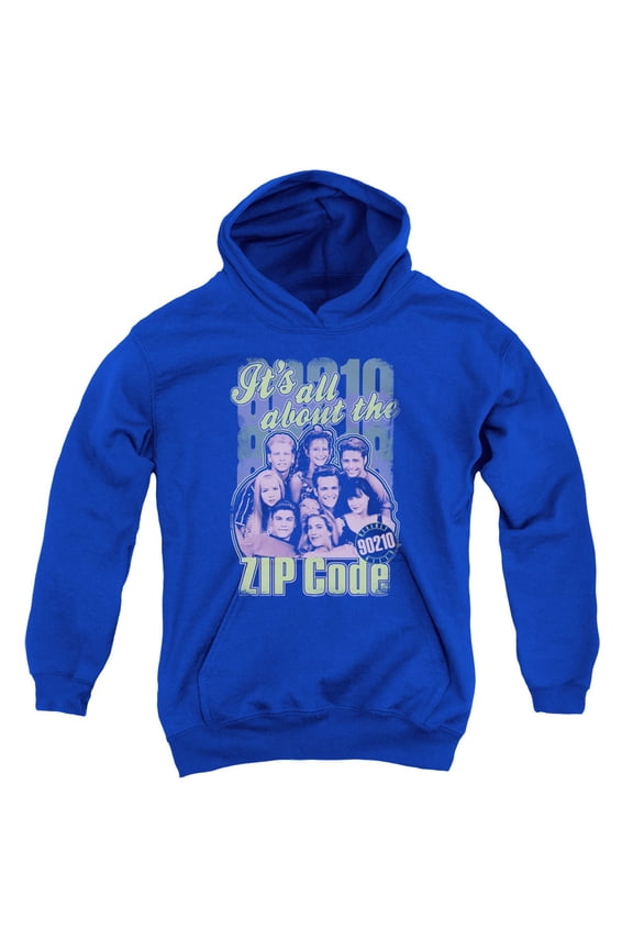 90210 - Zip Code - Youth Hooded Sweatshirt - X-Large