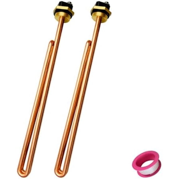 HE 90240 Heating Element, Replacement for EcoSmart ECO 18 24 27 36, 9KW 240V Heating Element for Electric Tankless Water Heaters, Screw-In, Copper (copper90240-2pcs)$$Tools & Hardware Other