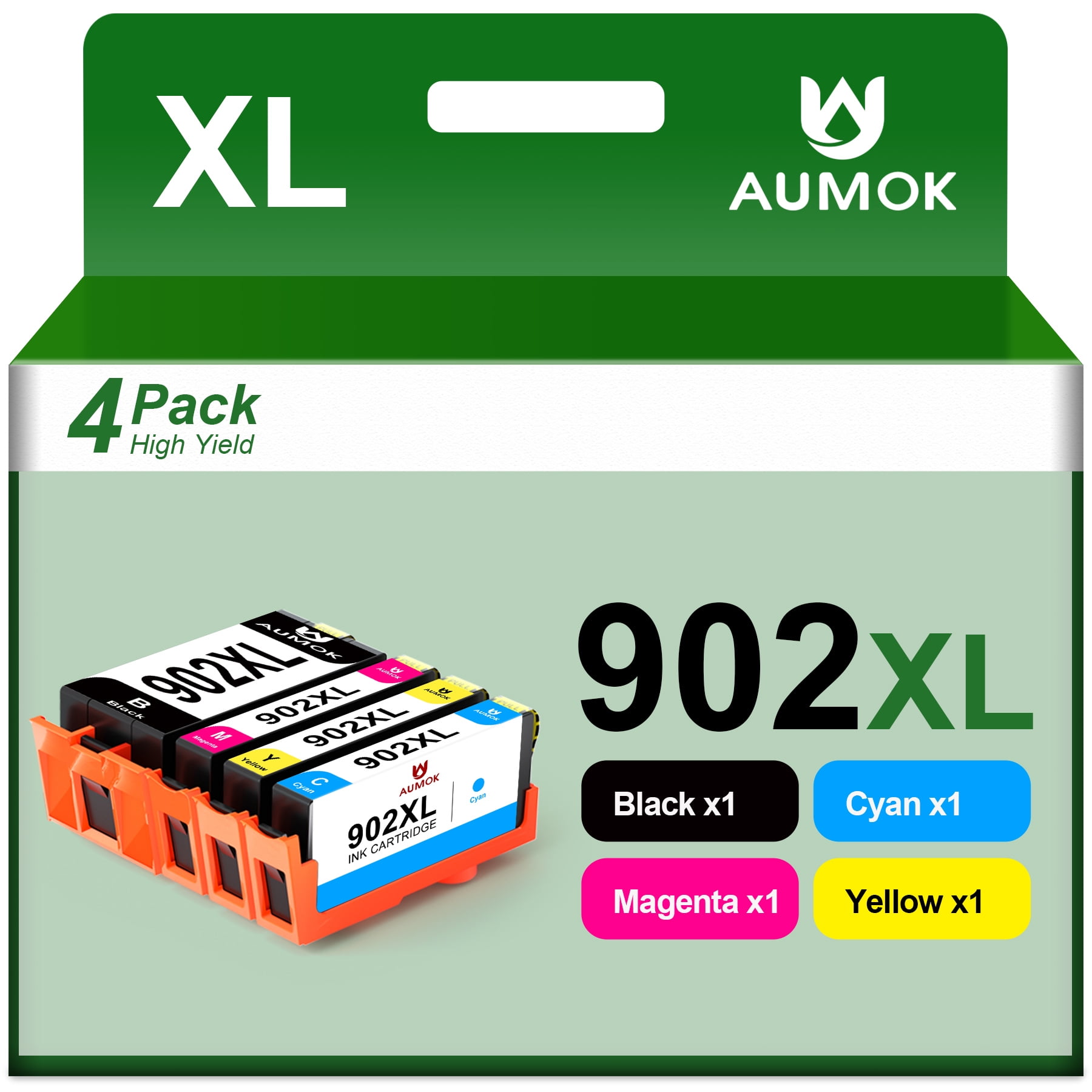 902XL 902 Ink 902 XL Ink Cartridges Replacement For HP Ink 902XL Combo ...