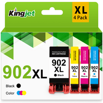 902XL Ink Cartridge for 902 HP Ink Cartridges for HP 902XL Cartridges Ink Combo Pack for HP Officejet Pro 6978 6968 6970 6958 6960 6962 6975 6978 6950 6954 Printer (4 Pack)