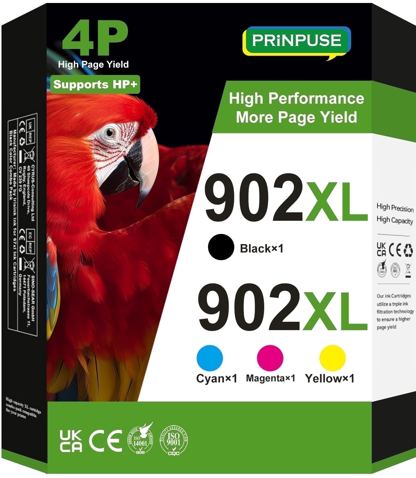902 Ink Cartridge Replacement for HP 902 XL Used for HP 902 Ink Cartridge Replacement for HP 902 XL Used for HP