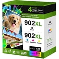 thumbnail image 1 of 902XL Ink Compatible for 902 Ink Cartridges Use for Officejet Pro 6978 Officejet 6962 Ink (4 Pack), 1 of 9