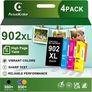 902XL Ink Compatible for HP 902 Ink Cartridge for Ink 902 Combo Pack for OfficeJet Pro 6978 6970, 4-Pack