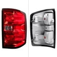 thumbnail image 1 of 9031922 Passenger Side Factory Style Tail Light for 2014-2016 Chevy Silverado 1500, Chrome & Red, 1 of 1
