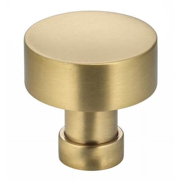 9035-32.4 1.25 in. Dia. Round Cabinet Knob, Satin Brass