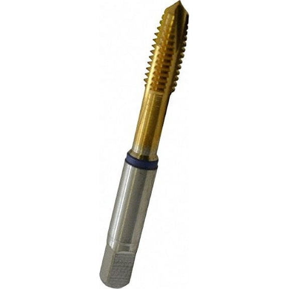 9039070079380 Spiral Point Tap, Plug, Powered Metal Cobalt, TiN Coating, 3 Flute, 5/16"-18 Size