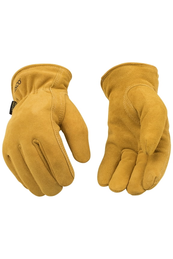 903HK XL Extra-Large Men's Full-Suede Deerskin Leather Gloves - Quantity 1