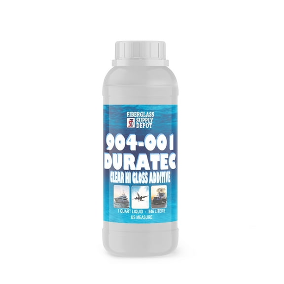 904-001 Duratec Clear Hi-Gloss Additive for Gelcoat (Quart)