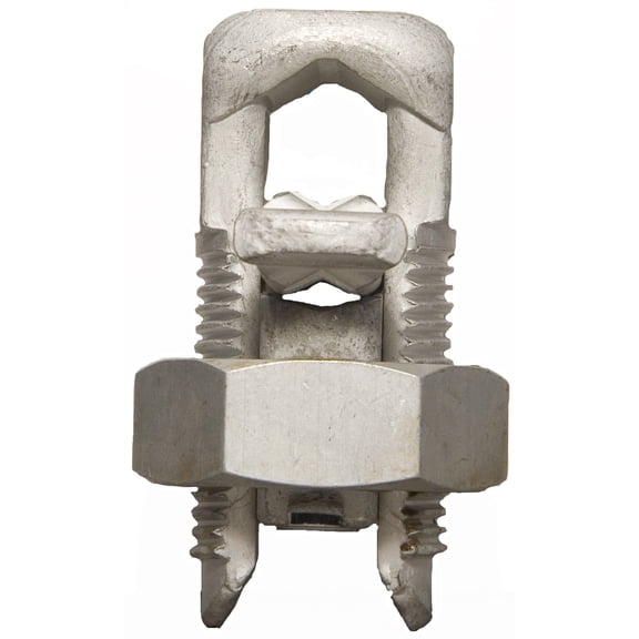 90420 Split Bolt Connector With Spacer, Dual Rate For Copper and Aluminum Conductors, 3/0 AWG, 2/0 - 2/0 Max Run To Max Tap, 1 - 14 Min Run To Min Tap, 2/0 - 14 Max Run To Min Tap, 2 - 2 Min Equal Tap