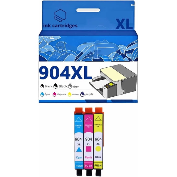 904XL T6M16AL T6M04AL T6M08AL T6M12AL Ink Cartridge Compatible for PRO 6960 6970 6954 6962 6968 6975 6978 Printers, Leak-Proof Design Crisp Printing, Home & Office Use