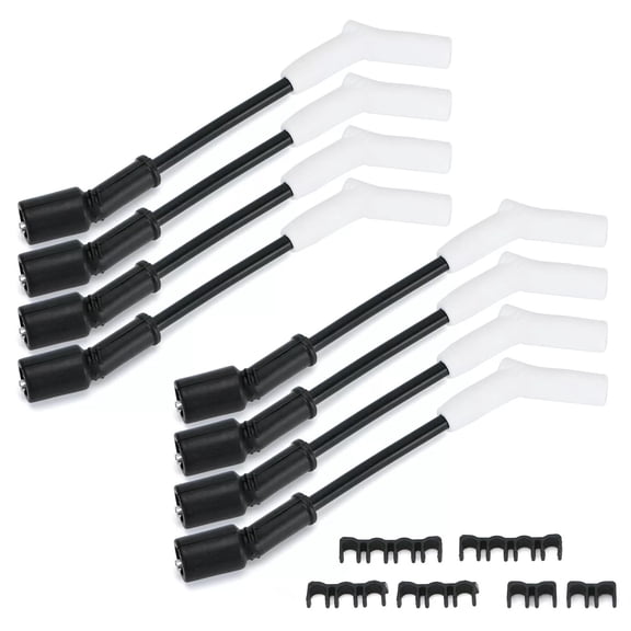 9070C Ceramic Boot Spark Plug Wires Set For Chevy 4.8L 5.3L 6.0L LS3 LS7 LT T0E3