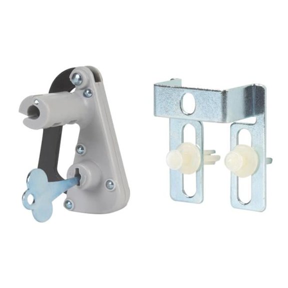 9096587 PEG HOOK LOCK UNIVERSAL Southern Imperial Galvanized White Peg Hook Lock (Pack of 10)
