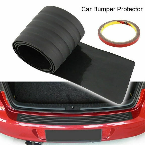 90CM Black Strip Car Rear Bumper Cover Protector Trunk Sill Scuff Plate Guard