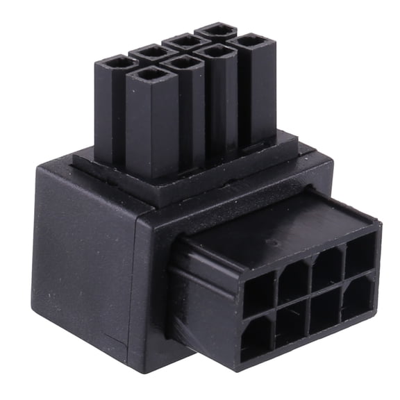GPU 8Pin Power Adapter 90 Degree Converter ATX8Pin Female 90 Degree Angled To 8Pin Male Power Adapter