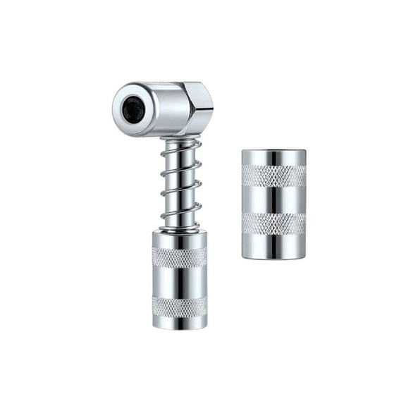90Degree Fitting Tool Carbon Steel LeakFree Grease Coupler For Professional Mechanics Vehicle Maintenance Task